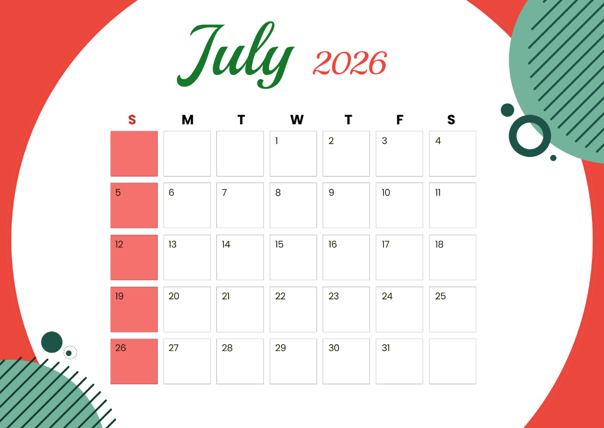 July 2026 Earnings Calendar July 2026 Earnings Calendar