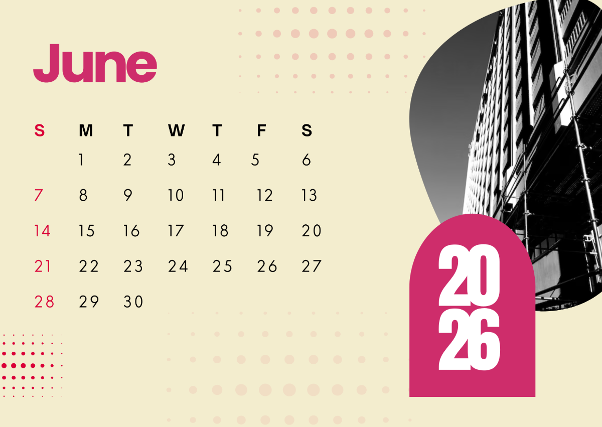 Free June 2026 Calendar With Moon Phases Template To Edit Online