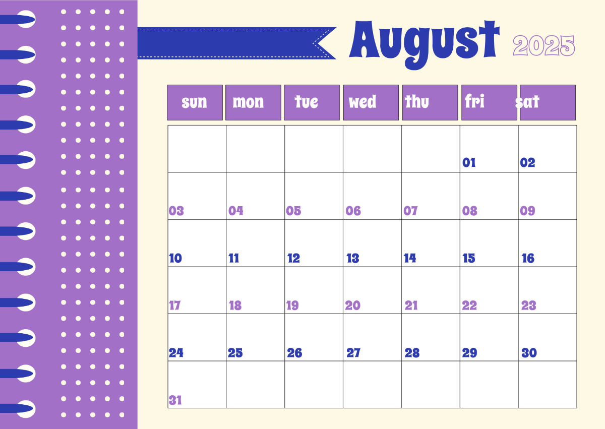 Free Landscape August 2025 Calendar Template To Edit Online Free Landscape August 2025 Calendar Template To Edit Online