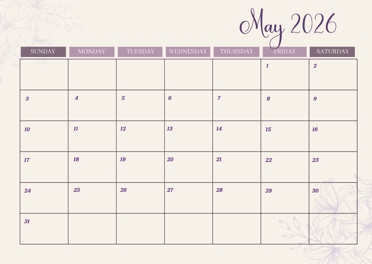 Free May 2026 Calendar Templates To Edit Online Free May 2026 Calendar Templates To Edit Online