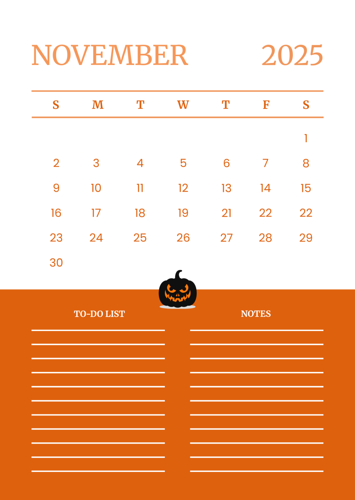 Free November 2025 Calendar Templates Editable And Printable