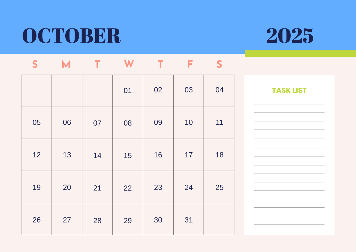 Free October 2025 Calendar Templates Editable And Printable Free October 2025 Calendar Templates Editable And Printable