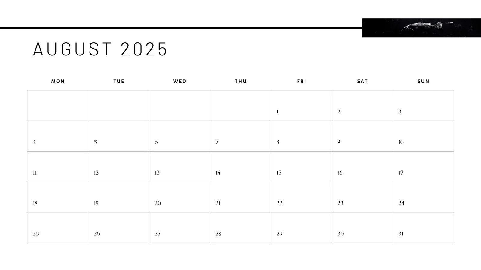 Free Printable August 2025 Calendar Templates Canva