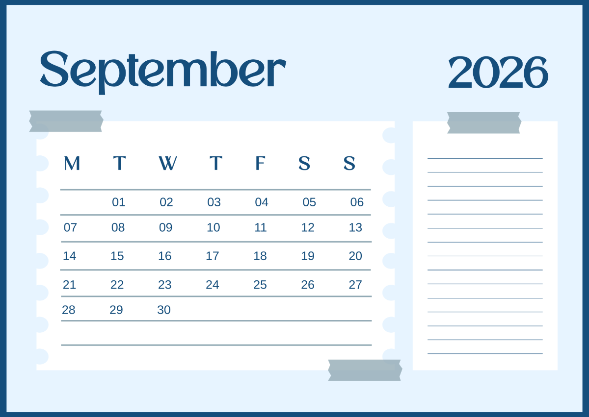 Free September 2025 Calendar Templates Editable And Printable