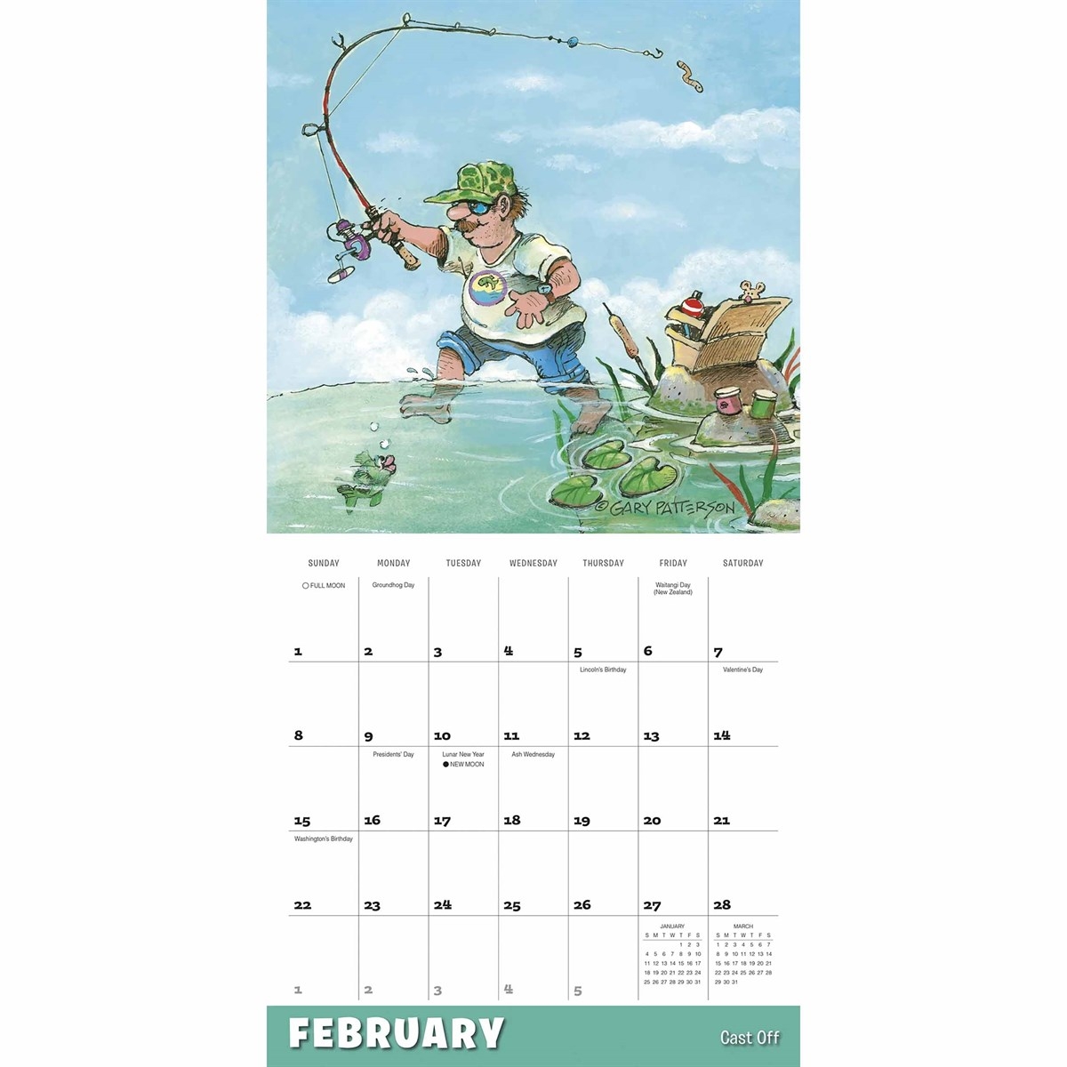 Gary Patterson Gone Fishing Calendar 2026