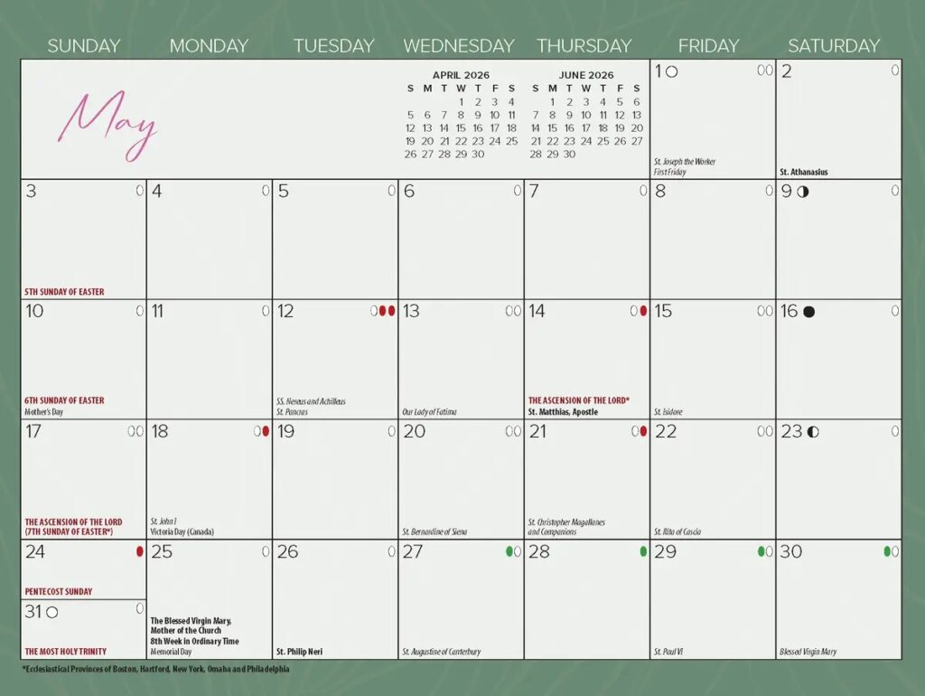 God s Wonders Scenic Catholic Calendar