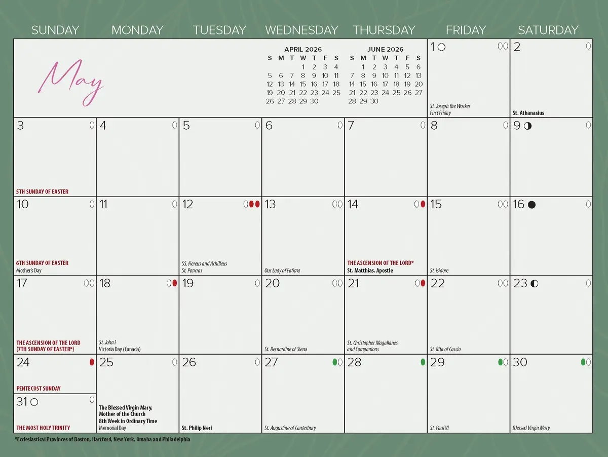 God s Wonders Scenic Catholic Calendar