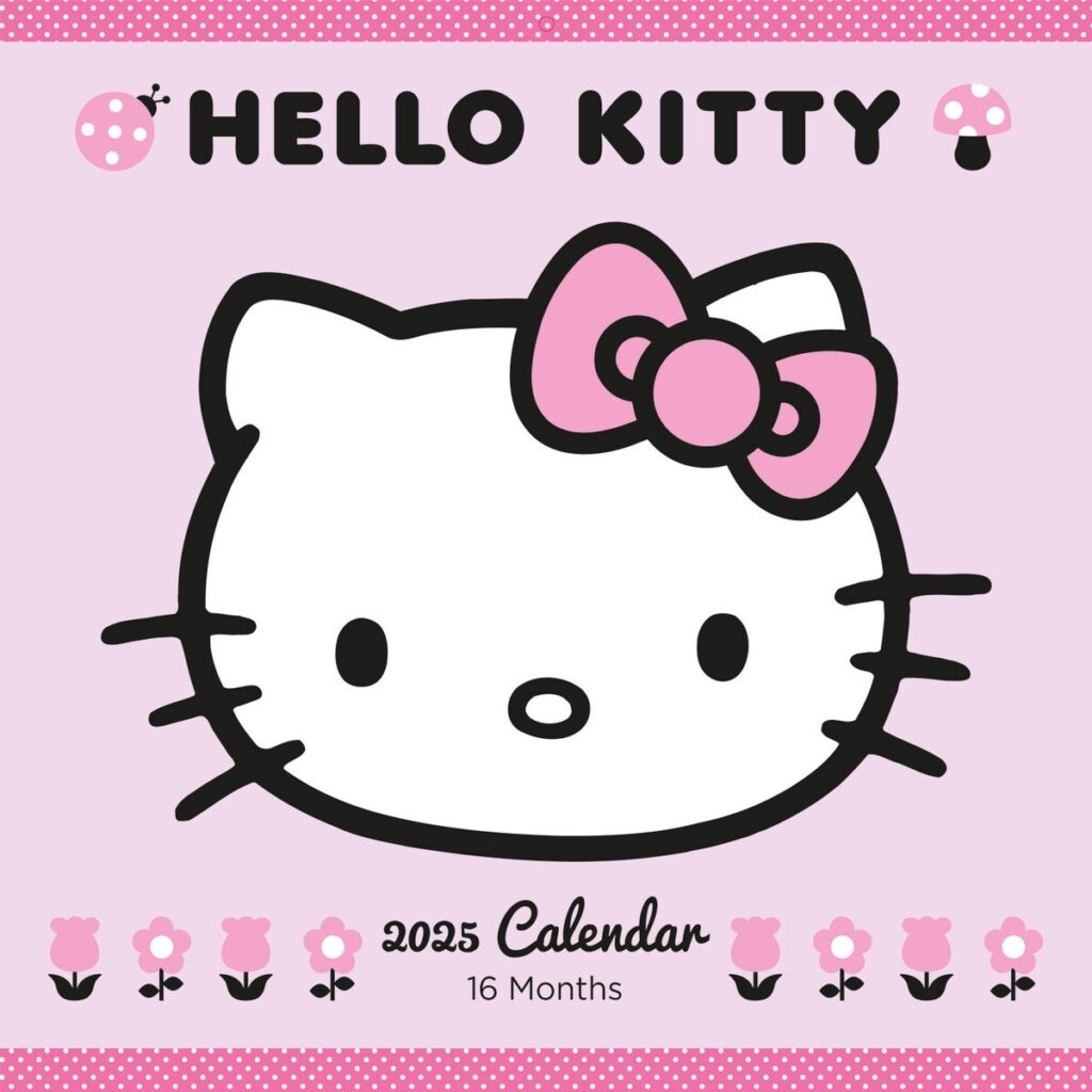Hello Kitty 2025 Calendar Official 16 Month From Sept 2024 30 X 60cm EBay