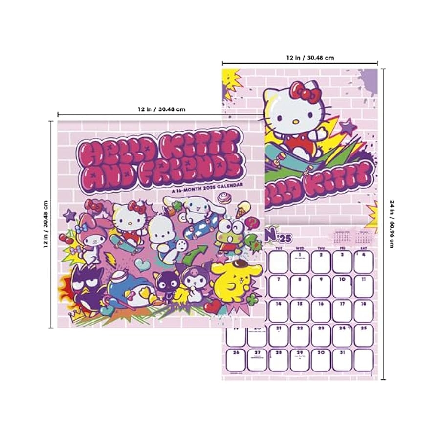 November 2025 Calendar Hello Kitty