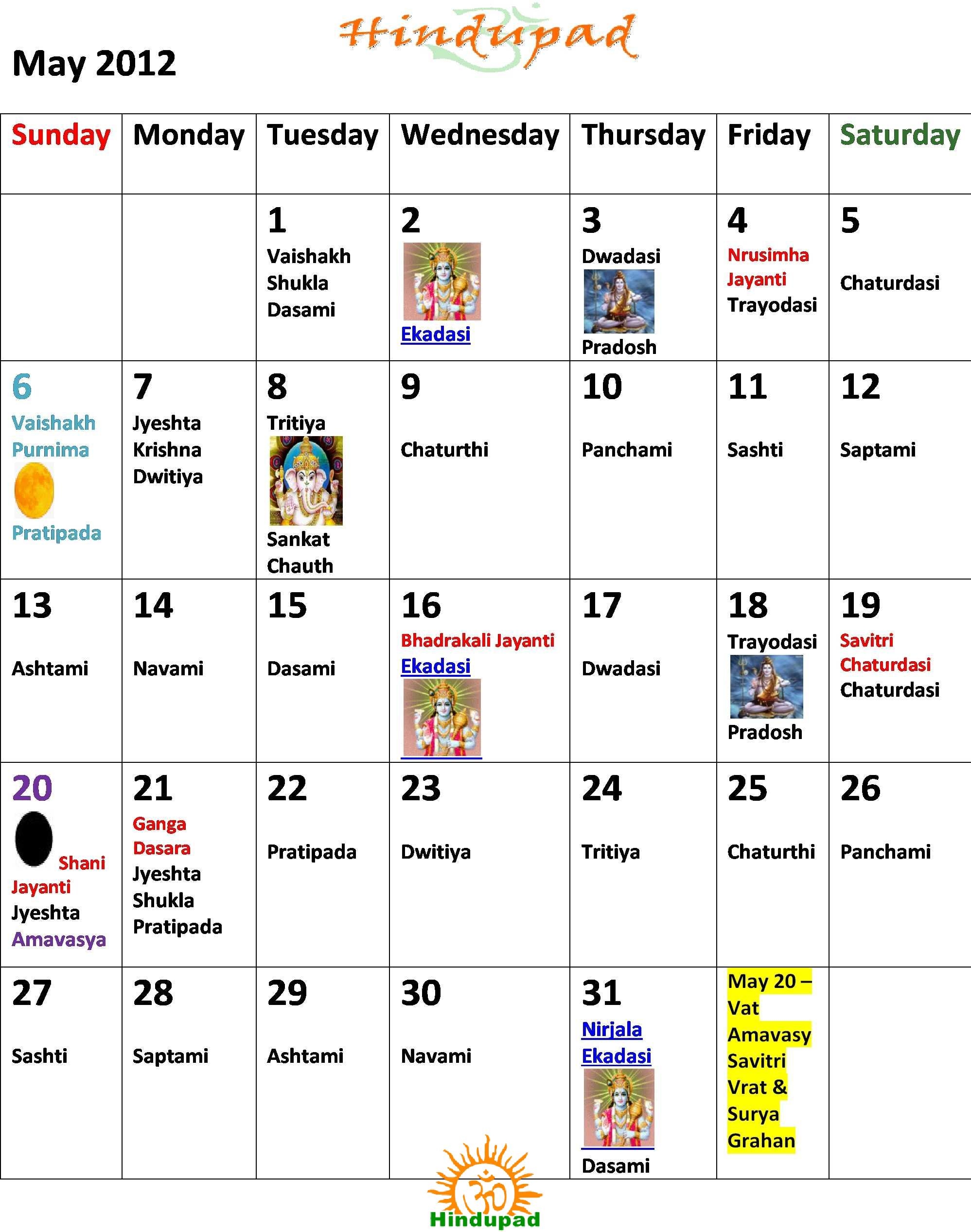 Auspicious Days In May 2026 Hindu Calendar