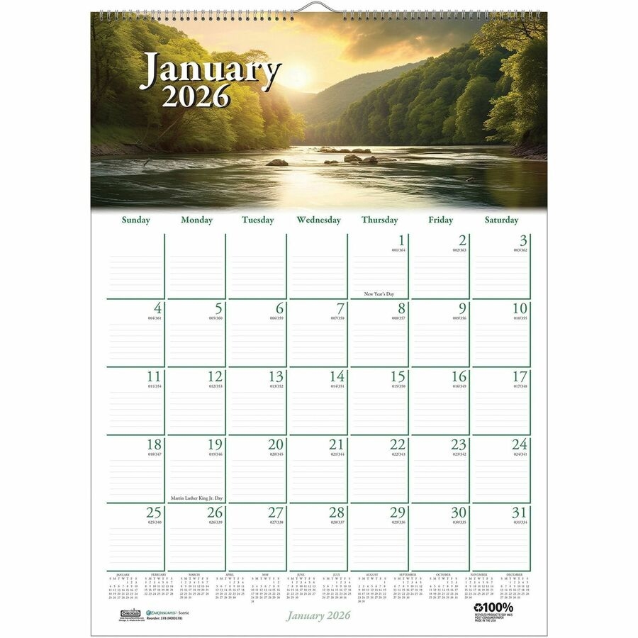 House Of Doolittle Earthscapes Scenic Wall Calendars Julian Dates Monthly 1 Year January 2026 To December 2026 1 Month Single Page Layout 12 X 16 1 2 House Of Doolittle Earthscapes Scenic Wall Calendars Julian Dates Monthly 1 Year January 2026 To December 2026 1 Month Single Page Layout 12 X 16 1 2
