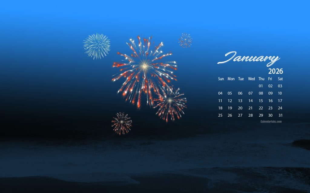 January 2026 Desktop Wallpaper Calendar CalendarLabs