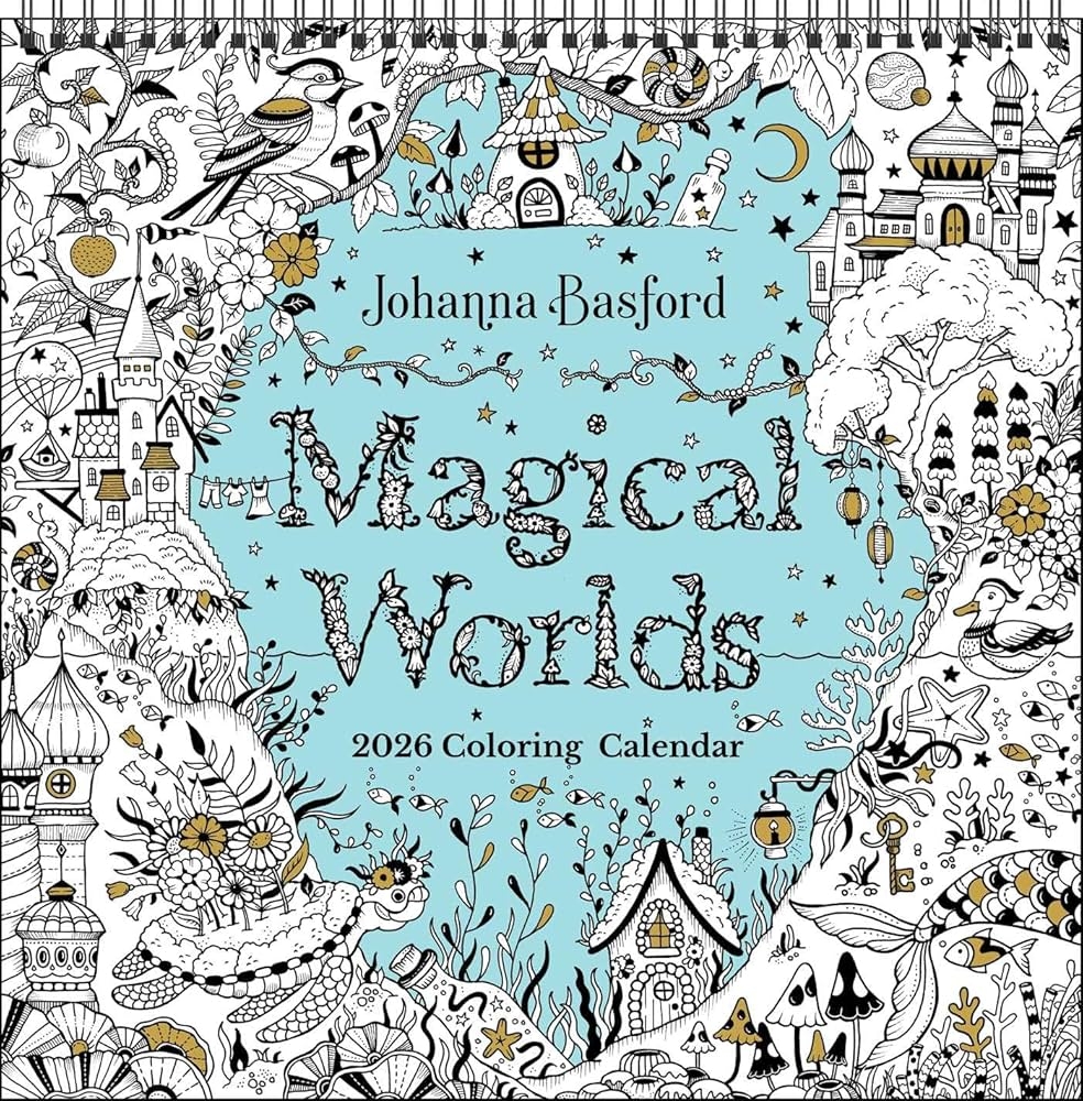 Johanna Basford s 2026 Coloring Wall Calendar Basford Johanna 9781524898038 Amazon Books