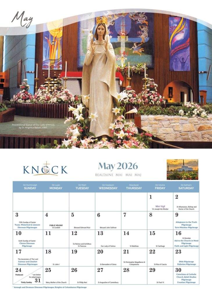 Knock Shrine Calendar 2026 Knock Shrine