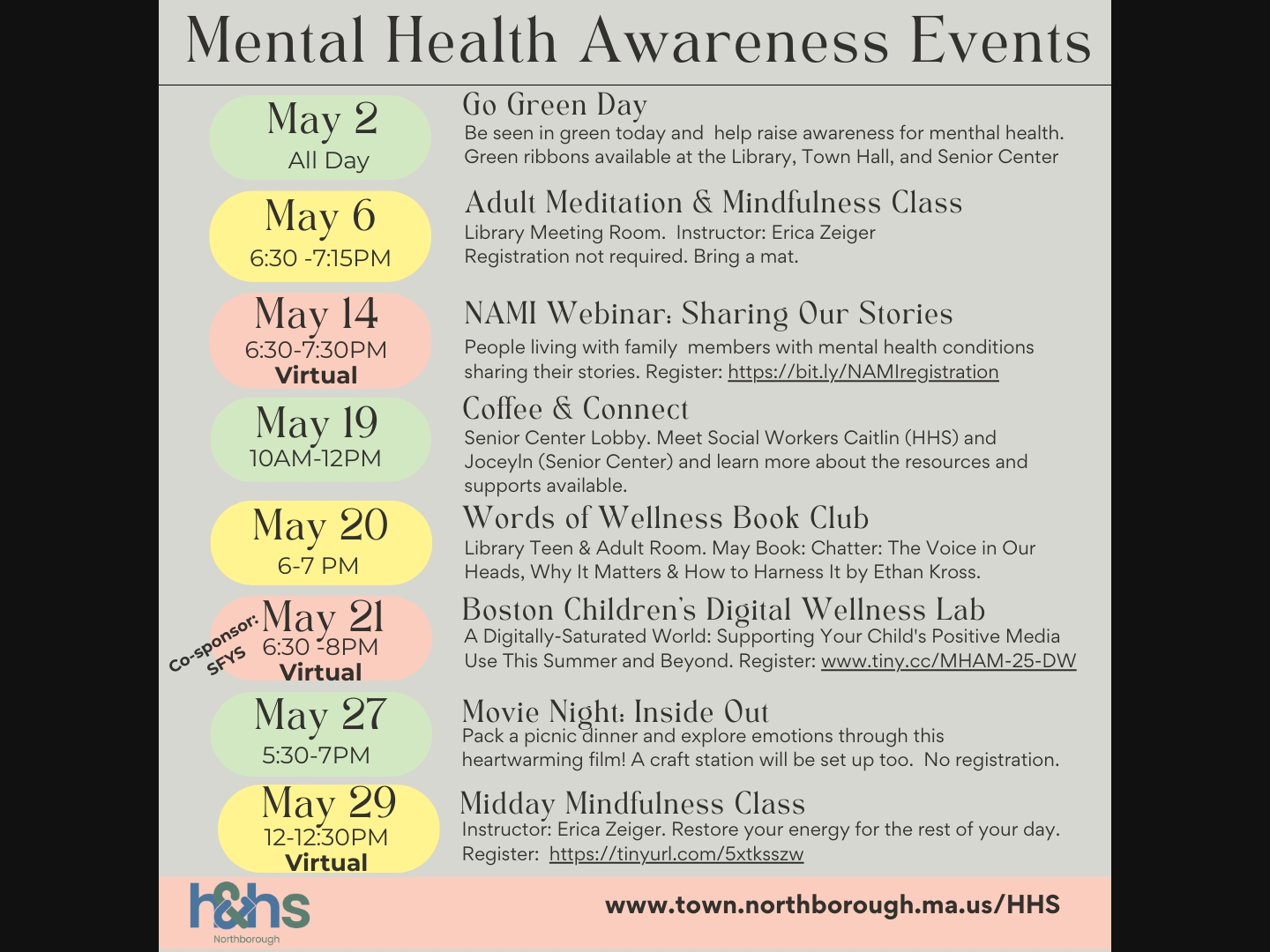 May Mental Health Calendar 2026