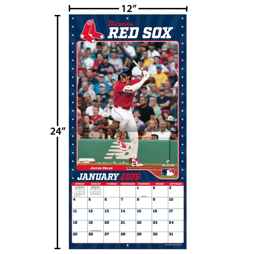 MLB Boston Red Sox 2026 Wall Calendar Calendars