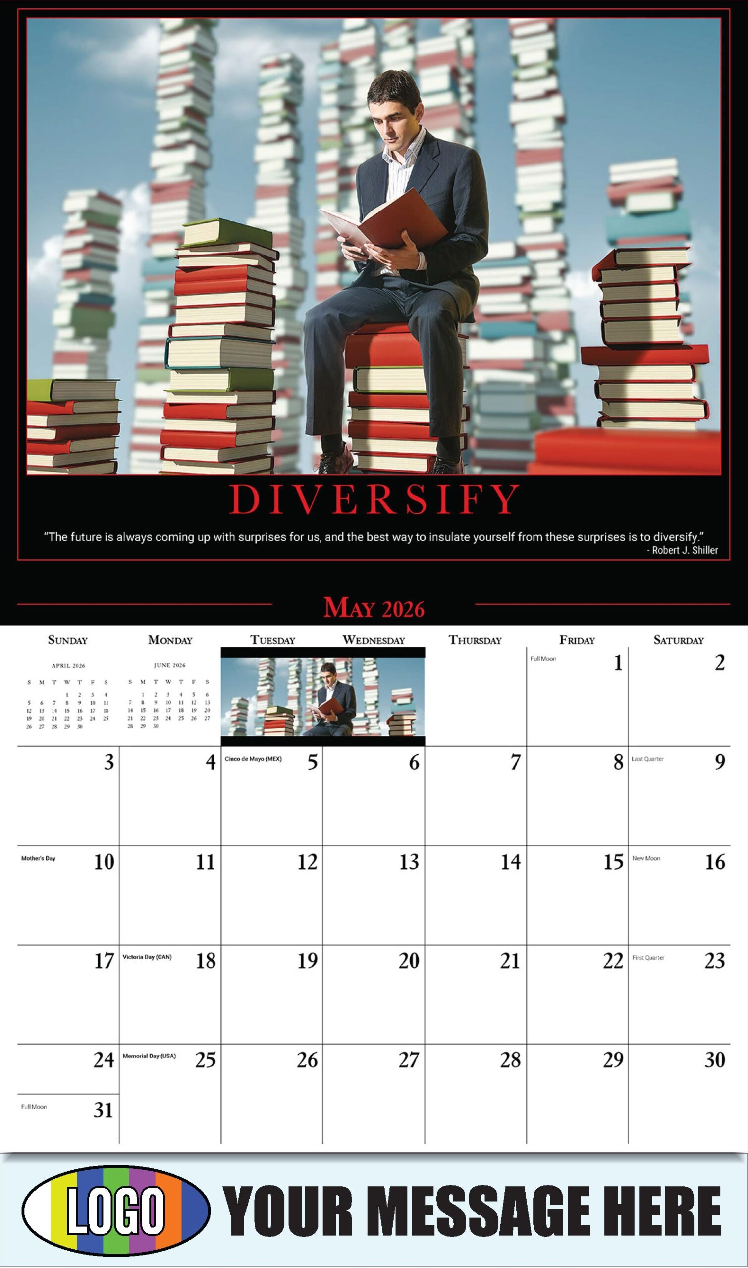 Motivational Quotes 2026 Promotional Calendar Low As 65 