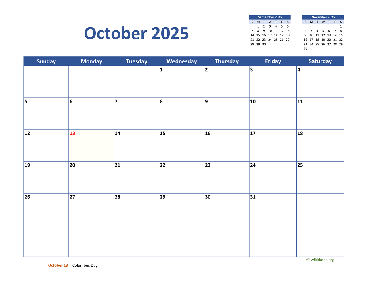October Broadcast Calendar 2025 October Broadcast Calendar 2025