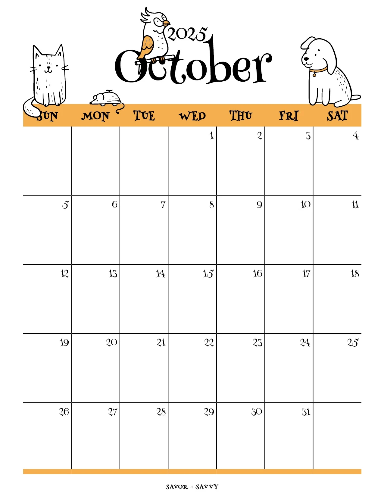 October 11 2025 Calendar