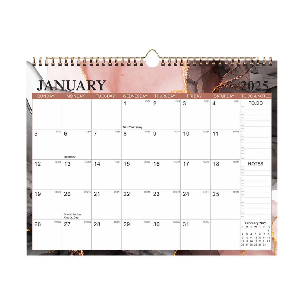 Pompotops 18 Month Desk Wall Calendar 2024 2025 12x17 Inches Lined Monthly Blocks For Easy Planning Walmart