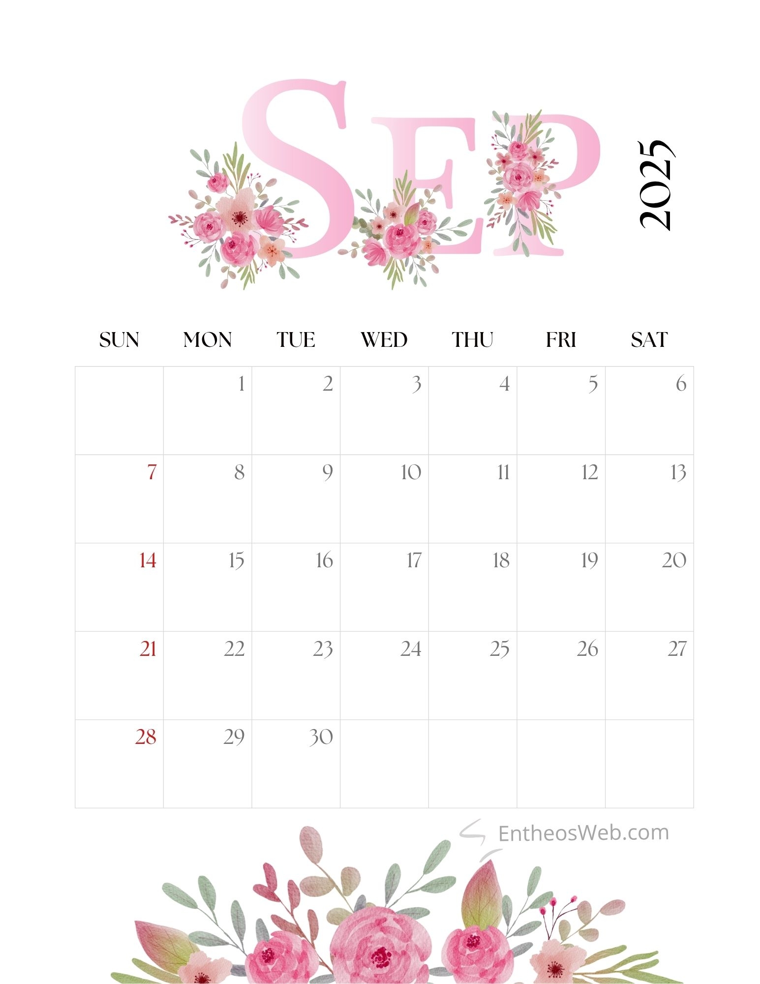 Pretty Pink Floral Calendars EntheosWeb Pretty Pink Floral Calendars EntheosWeb