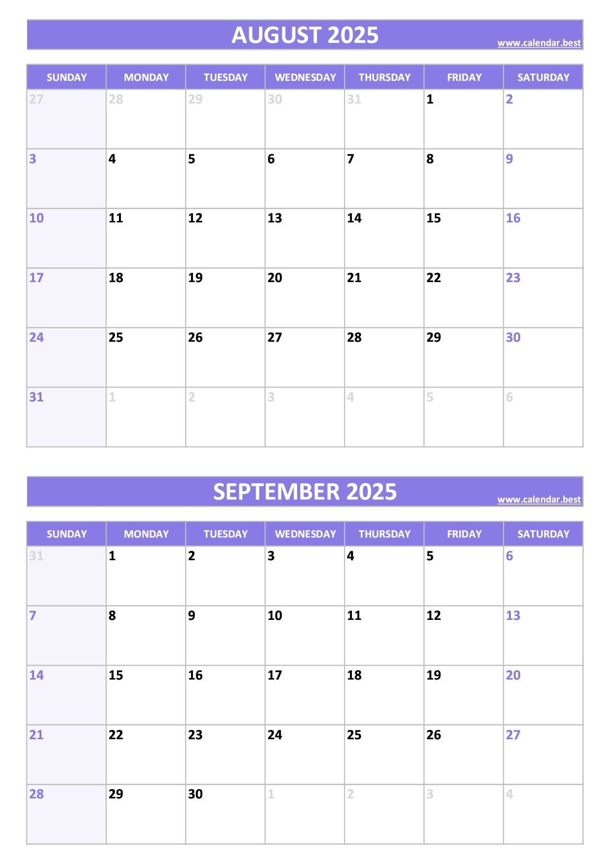 Free Eitable Calendar August And September 2025 Free Eitable Calendar August And September 2025