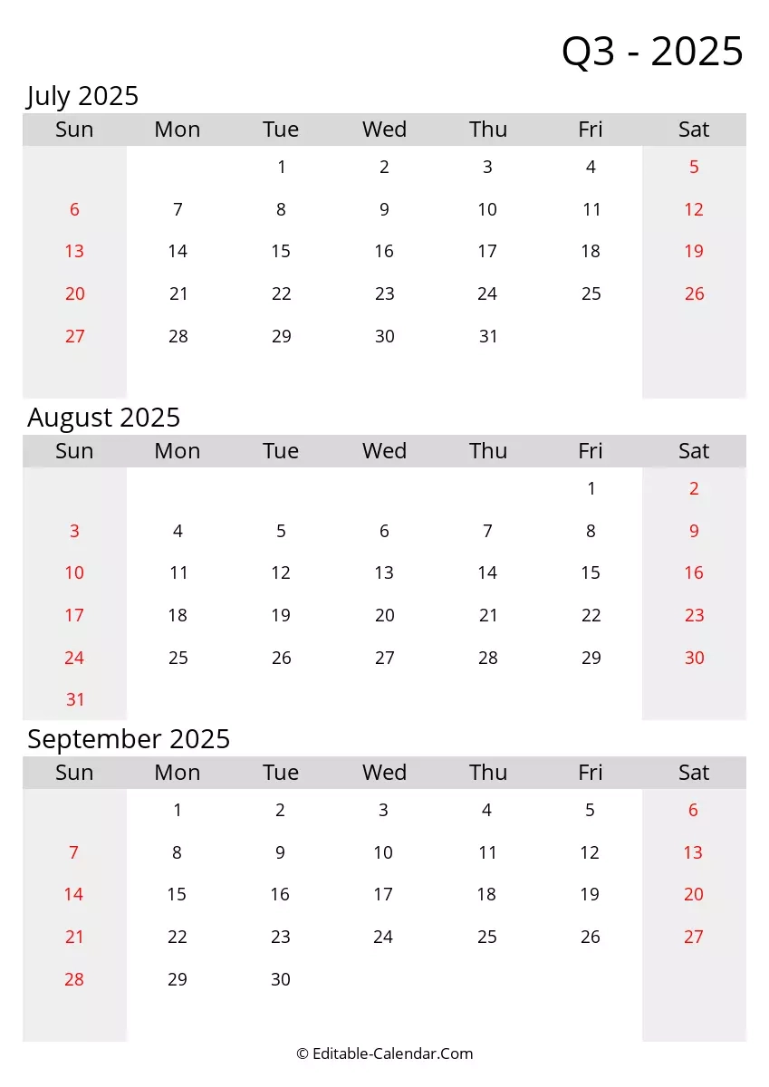 August 2025 Calendar Excel Download
