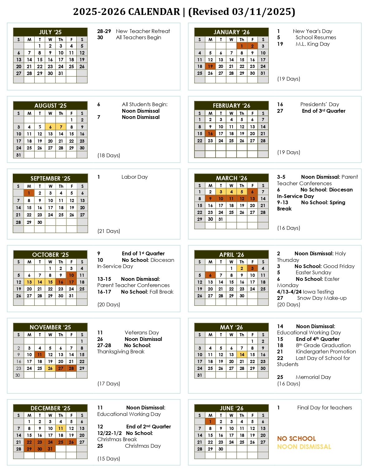School Calendar San Francisco De As s Catholic School Flagstaff AZ School Calendar San Francisco De As s Catholic School Flagstaff AZ