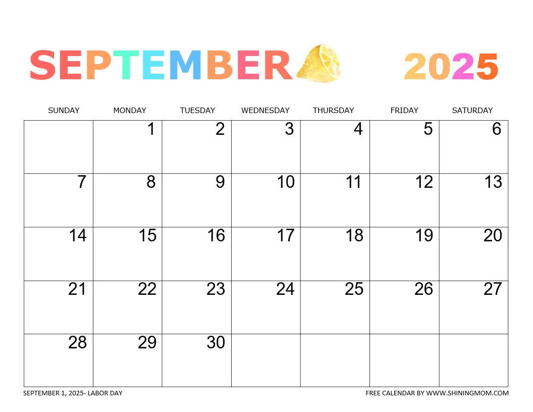 September 2025 Calendar 50 Beautiful Free Printables September 2025 Calendar 50 Beautiful Free Printables