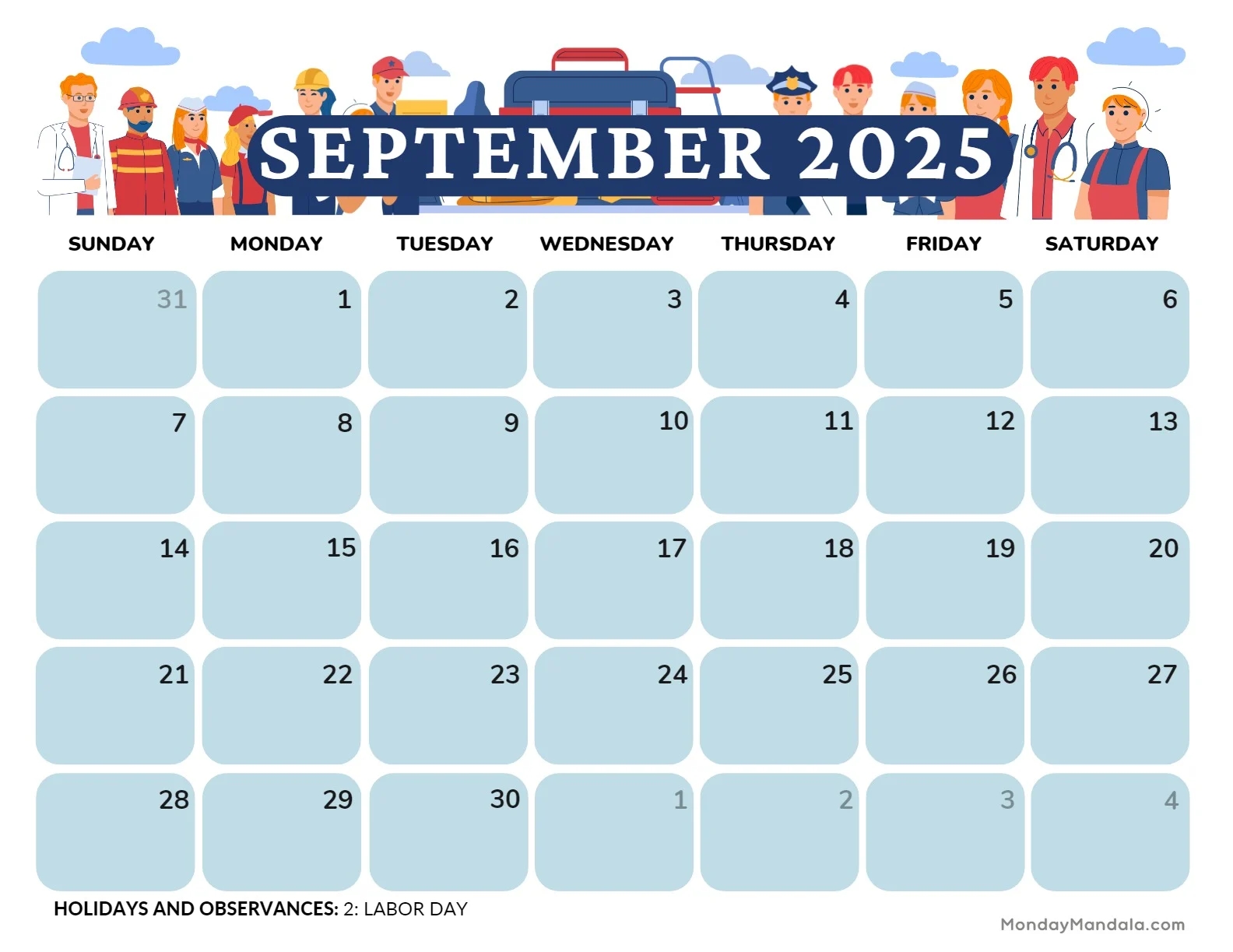 September 2025 Calendar 52 Free PDF Printables September 2025 Calendar 52 Free PDF Printables