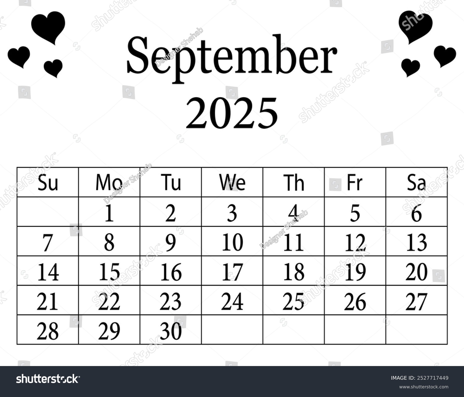 September 2025 Calendar Printable 2025 Calendar Stock Vector Royalty Free 2527717449 Shutterstock September 2025 Calendar Printable 2025 Calendar Stock Vector Royalty Free 2527717449 Shutterstock