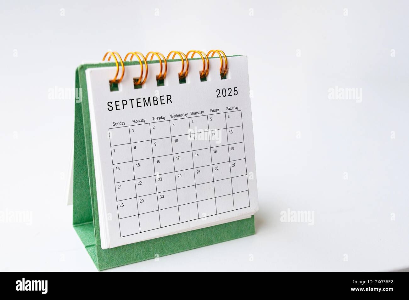September 2025 Table Calendar On White Background With Customizable Space For Text Stock Photo Alamy September 2025 Table Calendar On White Background With Customizable Space For Text Stock Photo Alamy