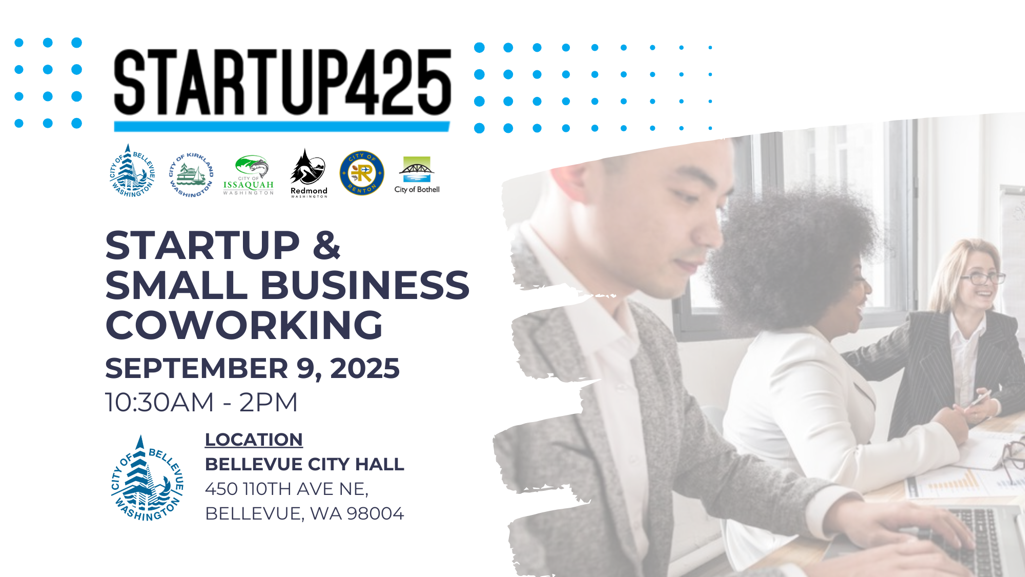 Startup Small Business CoWorking Bellevue September 2025 GeekWire Events Calendar