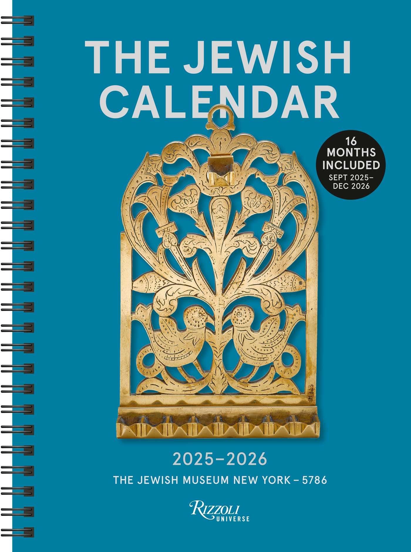The Jewish Calendar 2025 2026 5786 16 Month Planner Calendar Book Summary Video Official Publisher Page Simon Schuster