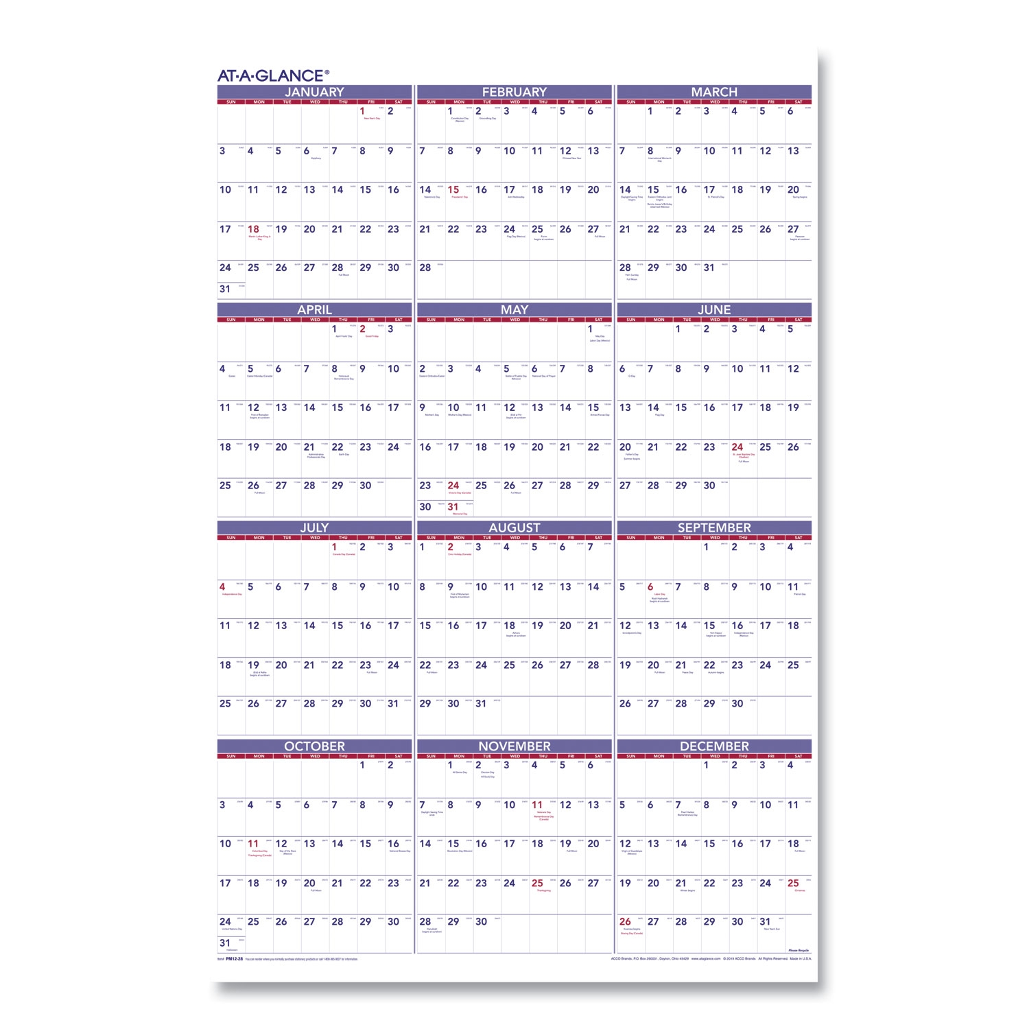 January 2026 Calendar With All Holidays