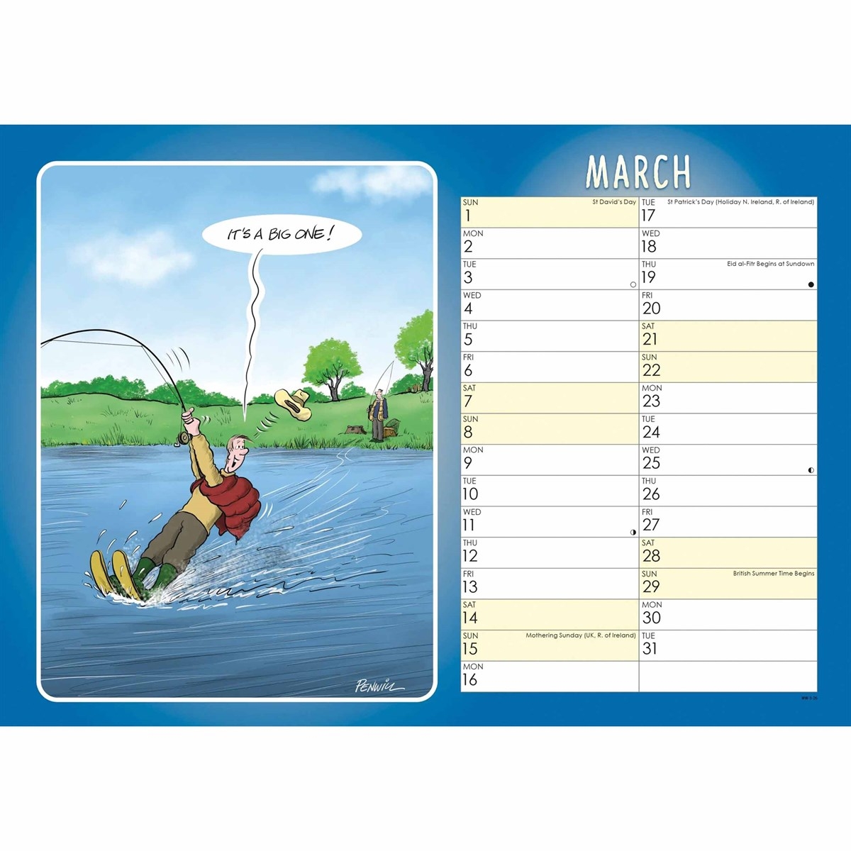 Young At Heart Fishing A4 Calendar 2026 Young At Heart Fishing A4 Calendar 2026